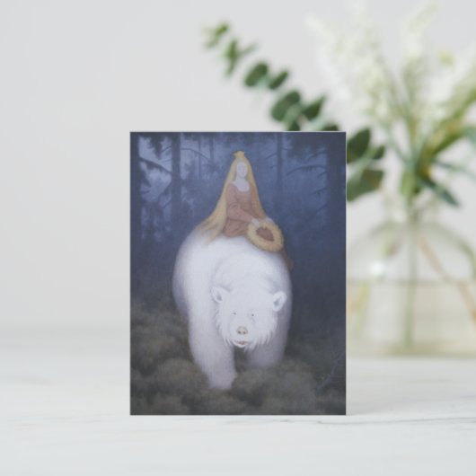 Kittelsen King Valemon Der weiße Bär CC0824 Postkarte (Stehend Vorderseite)