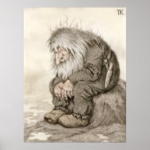 Kittelsen Troll fragt sich, wie alt er ist CC0040 Poster (Vorne)