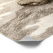 Kittelsen Troll fragt sich, wie alt er ist CC0040 Poster (Ecke)