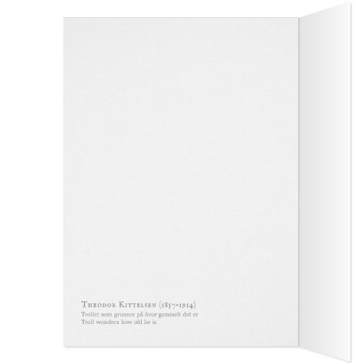 Kittelsen Troll fragt sich, wie alt er ist CC0231 (Innen (Links))