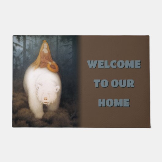 Kittelsen - White-Bar King Valemon Fußmatte (Vorderseite)