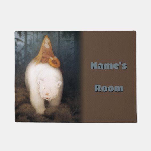 Kittelsen - White-Bar King Valemon Fußmatte (Vorderseite)