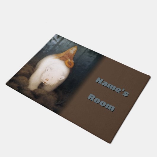 Kittelsen - White-Bar King Valemon Fußmatte (Schrägansicht)