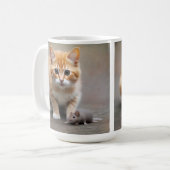 Kitten and Mouse Kaffeetasse (Vorderseite Links)