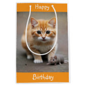 Kitten and Mouse Mittlere Geschenktüte (Vorderseite)