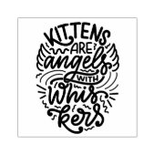 Kitten Angel Quote Rubber Briefmarke Gummistempel (Prägung)