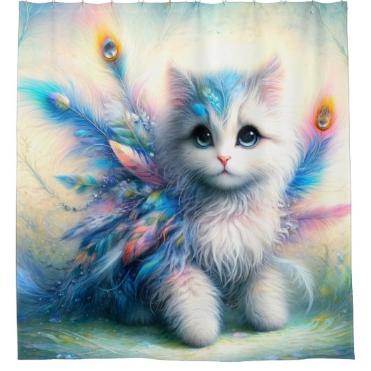 Kitten Art Duschvorhang (Vorderseite)