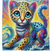 Kitten Art Duschvorhang (Vorderseite)