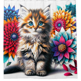Kitten Art Duschvorhang