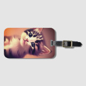 Kitten Art Gepäckanhänger (Vorderseite (Horizontal))