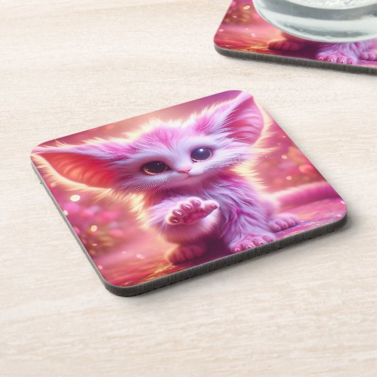 Kitten Art Getränkeuntersetzer (Linke Seite)