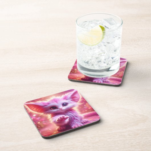 Kitten Art Getränkeuntersetzer (Rechte Seite)