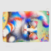 Kitten Art Golfhandtuch (Horizontal)