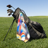 Kitten Art Golfhandtuch (Gras)