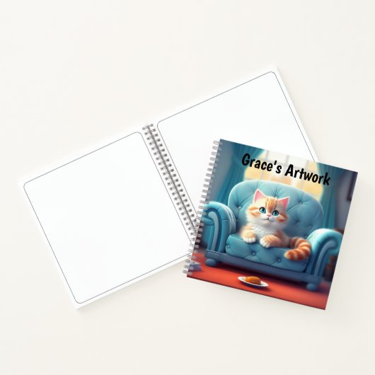 Kitten Artwork Notizblock (Innenseite)