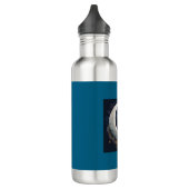 Kitten Asleep auf dem Crescent Moon Objekt Edelstahlflasche (Links)