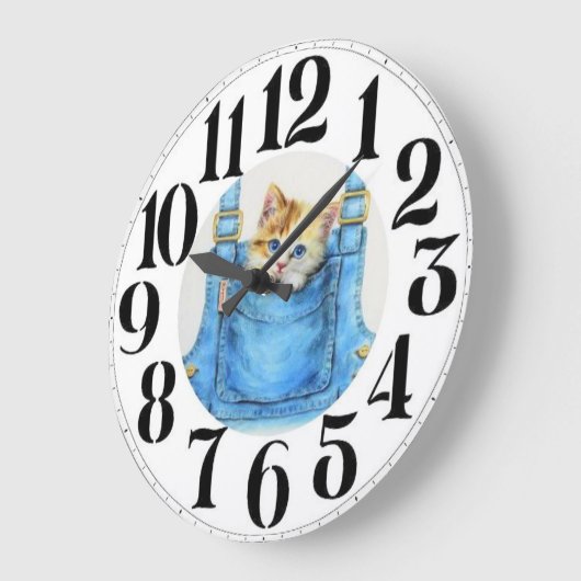 Kitten auf der Uhr (Winkel)