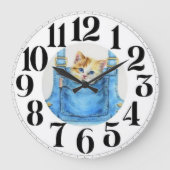 Kitten auf der Uhr (Vorderseite)