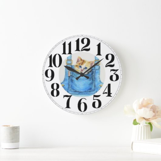 Kitten auf der Uhr (Zuhause)