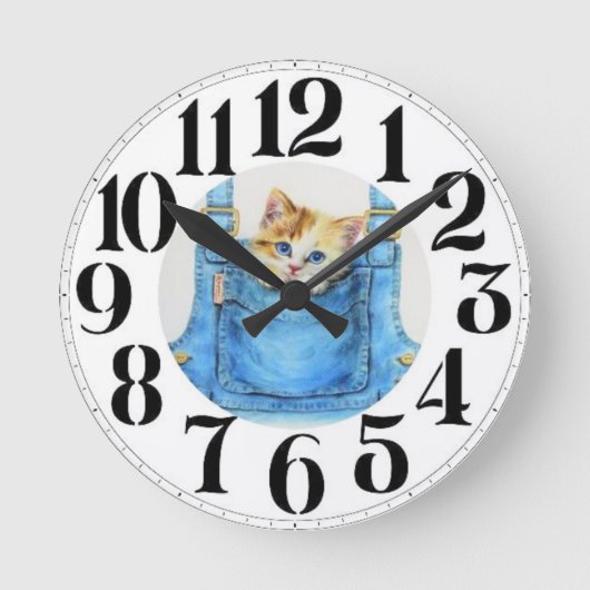 Kitten auf der Uhr (Vorderseite)