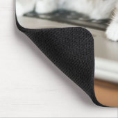 Kitten auf Laptop-Computer Mousepad (Ecke)