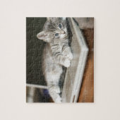 Kitten auf Laptop-Computer Puzzle (Vertikal)