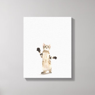 Kitten auf weißem Hintergrund Leinwanddruck