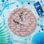 Kitten Ballerina Girl Birthday Party Paper Plates Pappteller (Party)