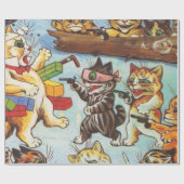 Kitten Bandits von Louis Wain Geschenkpapier (Flach)