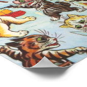 Kitten Bandits von Louis Wain Poster (Ecke)