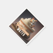 Kitten Birthday Cake - Party Serviette (Ecke)