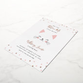 Kitten Birthday Party Folieneinladung (Gedreht)