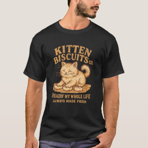 Kitten Biscuits Co. Shirt Niedlich Orange Cat Knea