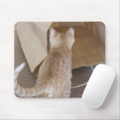 Kitten Blick in den Abgrund einer Tasche Mousepad (Mit Mouse)