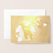 Kitten, Blume, Kleeblätter und Polka Dot, ZKOA Folienkarte (Vorderseite mit Umschlag)