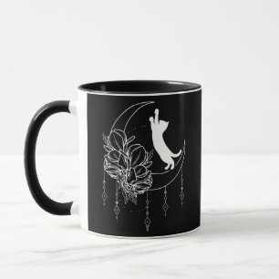 Kitten Blume Moon Magic Signs Katze Floral Tasse