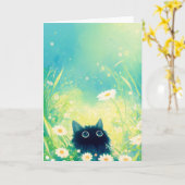 Kitten Blume Retreat Karte (Gelbe Blume)