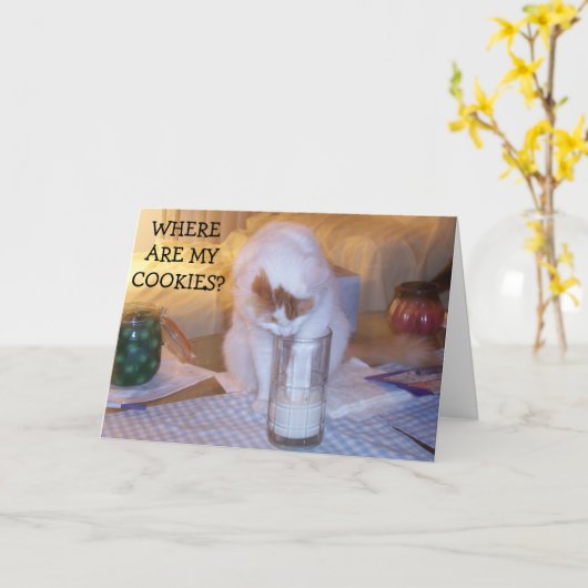 KITTEN BRAUCHEN COOKIES/TO WISH U GLÜCKLICH GEBURT KARTE (Gelbe Blume)