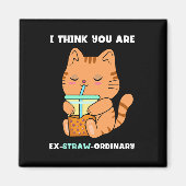 Kitten Bubble Tee Sie sind außergewöhnlich kawaii Magnet (Vorne)