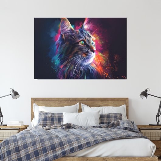 Kitten Canvas Print Picture 14 Leinwanddruck (Insitu (Schlafzimmer))