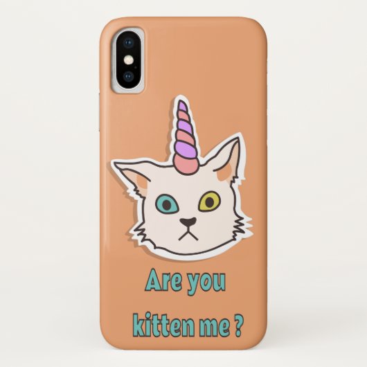 Kitten Case-Mate Barely iPhone X Hülle (Rückseite)