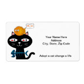 Kitten Cat Adoption Labels (Vorne)