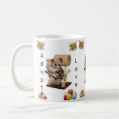 Kitten Cat Condo Cat Adoption Tasse (Links)