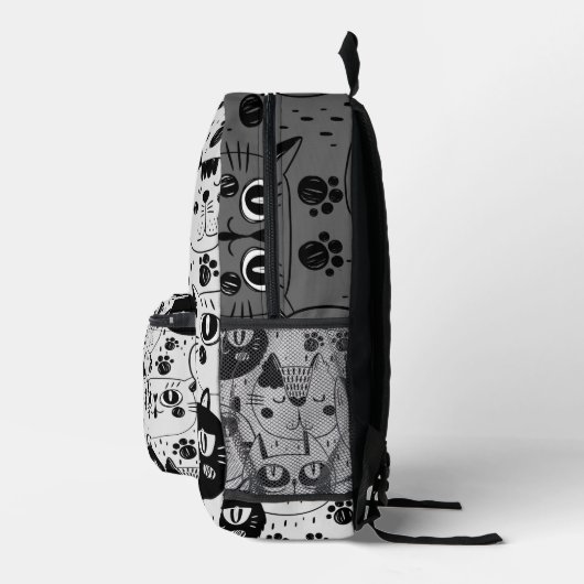 Kitten Cat Faces Backpack Bedruckter Rucksack (Rechts)