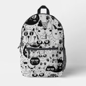 Kitten Cat Faces Backpack Bedruckter Rucksack (Vorderseite)