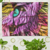 Kitten Cat Künstlerisch Design Geschirrtuch (Gefaltet)