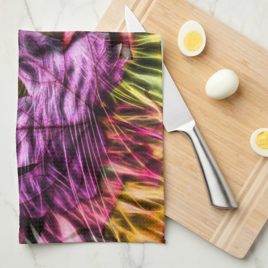 Kitten Cat Künstlerisch Design Geschirrtuch (Viertel Falte)