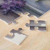 Kitten Cat Lavender Blume Fenster Sonnenlicht Puzzle (Seite)