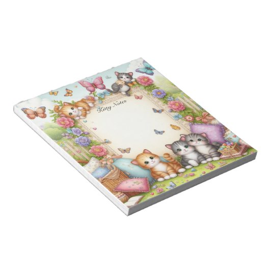 Kitten Cat Paradise Notizblock (angewinkelt)