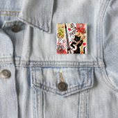 Kitten Cat Paris Frankreich, Square Button (Beispiel)